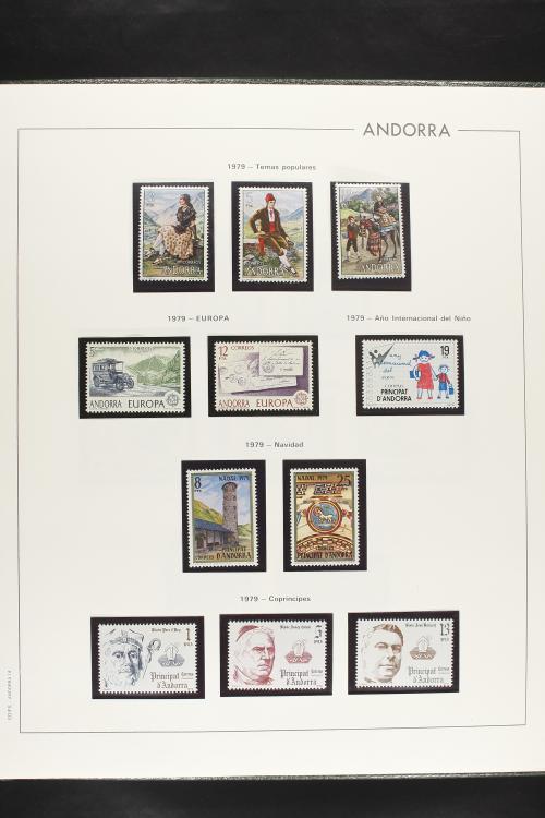 LOTES y COLECCIONES. ANDORRA ESPAÑOLA. Colección cerrada en 