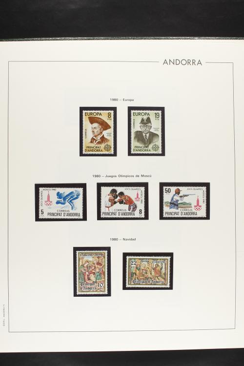 LOTES y COLECCIONES. ANDORRA ESPAÑOLA. Colección cerrada en 