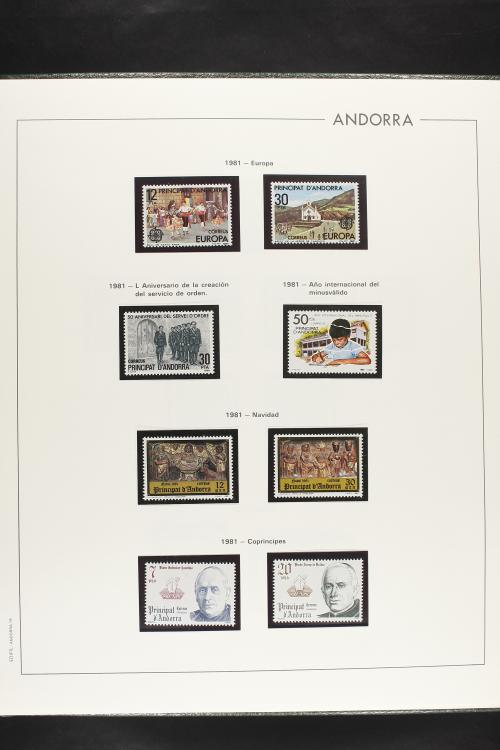 LOTES y COLECCIONES. ANDORRA ESPAÑOLA. Colección cerrada en 