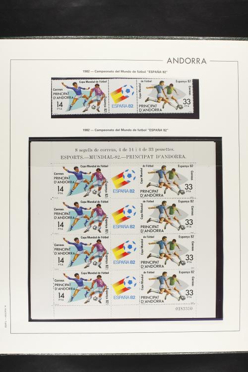 LOTES y COLECCIONES. ANDORRA ESPAÑOLA. Colección cerrada en 