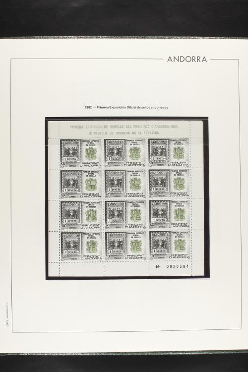 LOTES y COLECCIONES. ANDORRA ESPAÑOLA. Colección cerrada en 