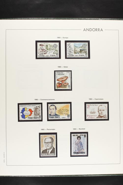 LOTES y COLECCIONES. ANDORRA ESPAÑOLA. Colección cerrada en 