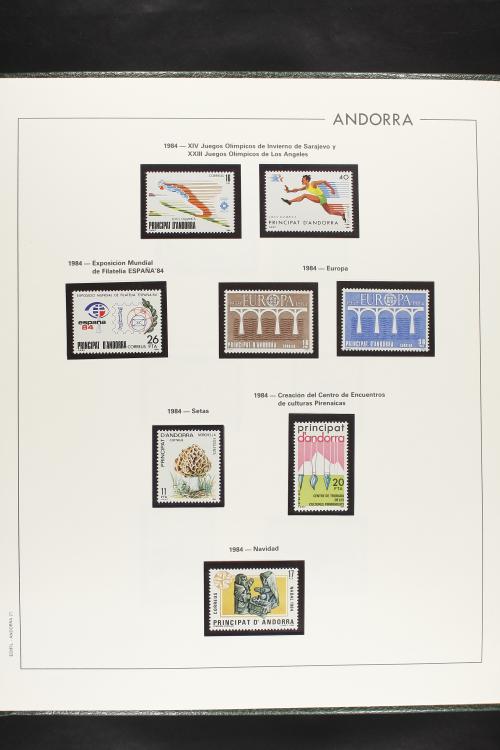 LOTES y COLECCIONES. ANDORRA ESPAÑOLA. Colección cerrada en 
