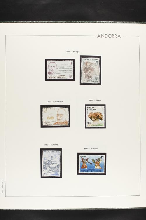LOTES y COLECCIONES. ANDORRA ESPAÑOLA. Colección cerrada en 