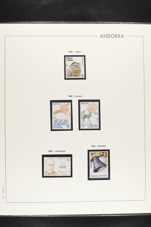LOTES y COLECCIONES. ANDORRA ESPAÑOLA. Colección cerrada en 