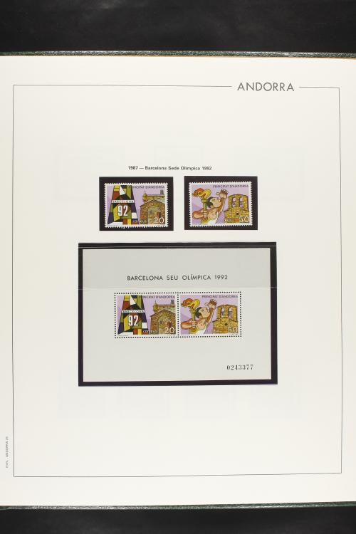 LOTES y COLECCIONES. ANDORRA ESPAÑOLA. Colección cerrada en 