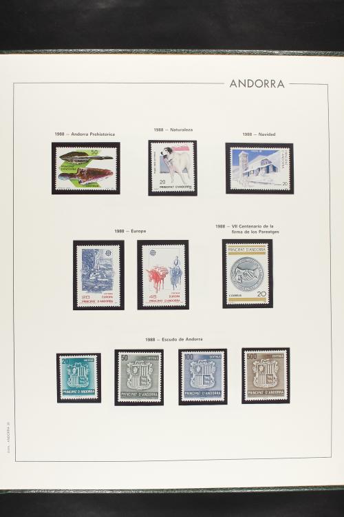LOTES y COLECCIONES. ANDORRA ESPAÑOLA. Colección cerrada en 