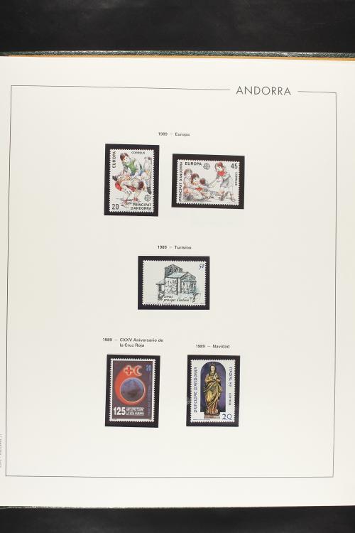 LOTES y COLECCIONES. ANDORRA ESPAÑOLA. Colección cerrada en 