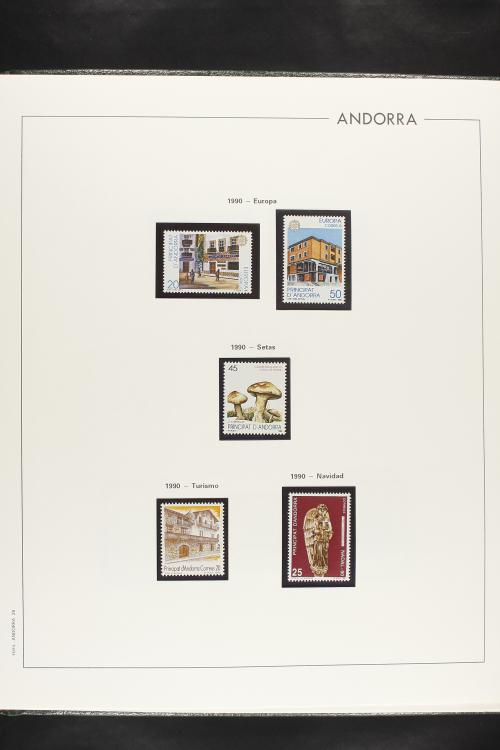 LOTES y COLECCIONES. ANDORRA ESPAÑOLA. Colección cerrada en 