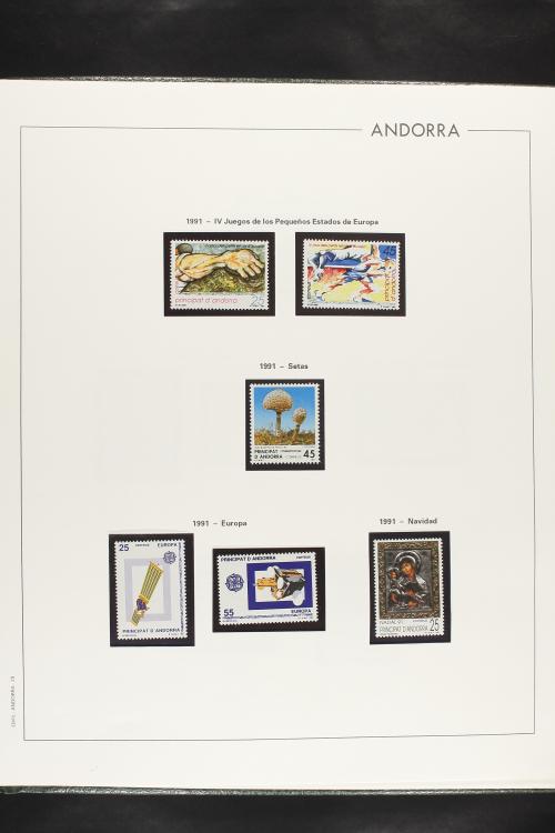 LOTES y COLECCIONES. ANDORRA ESPAÑOLA. Colección cerrada en 