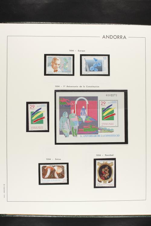 LOTES y COLECCIONES. ANDORRA ESPAÑOLA. Colección cerrada en 