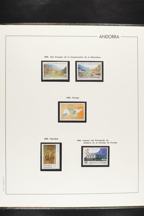 LOTES y COLECCIONES. ANDORRA ESPAÑOLA. Colección cerrada en 