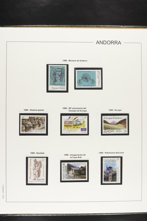 LOTES y COLECCIONES. ANDORRA ESPAÑOLA. Colección cerrada en 