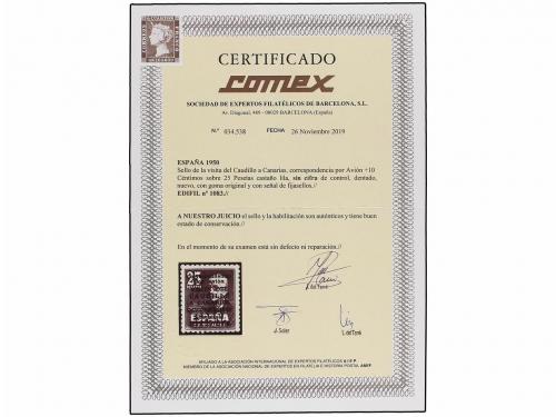 * ESPAÑA. Ed. 1083. CANARIAS AVIÓN SIN NÚMERO. Excelente cen