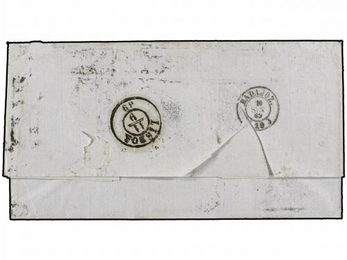 ✉ ESPAÑA. Ed. 98, 99, 100. 1869. BARCELONA a BUENOS AIRES. 5