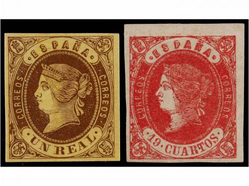 * ESPAÑA. Ed. 57/62+58A. SERIE COMPLETA. LUJO. Sello de 19 c