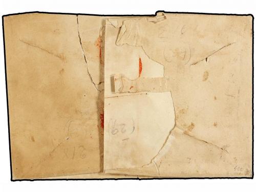 ✉ CUBA. 1829. HABANA a TARRAGONA. Carta completa desinfectad