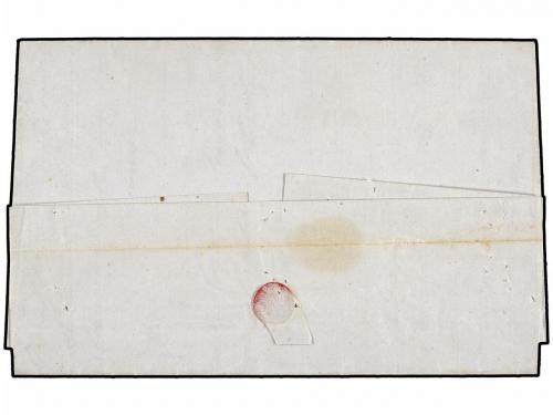 ✉ ECUADOR. 1851. CUENCA a AMBATO. Carta completa con texto, 