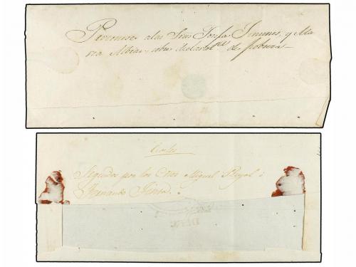 ✉ ECUADOR. (1850 CA.). Dos Plicas Judiciales con marcas LATA