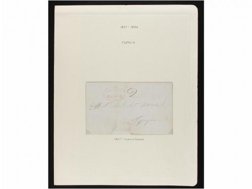 ✉ ECUADOR. 1840-1850. Conjunto de 26 cartas y plicas judicia