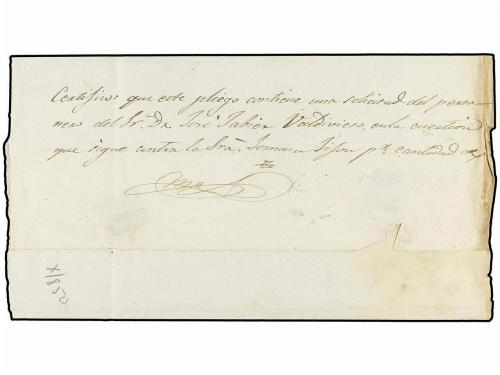 ✉ ECUADOR. (1850 CA.). OTAVALO a QUITO. Marca OTAVALO/FRANCA