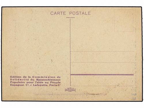 ESPAÑA GUERRA CIVIL. Tarjeta Postal editada en Francia y ven