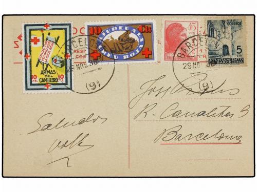 ✉ ESPAÑA GUERRA CIVIL. Tarjeta Postal "Se inicia la gesta de