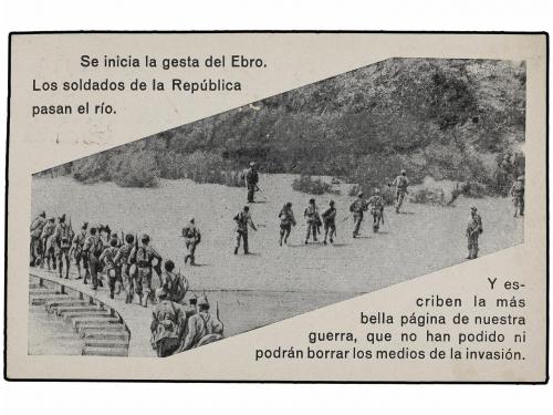 ✉ ESPAÑA GUERRA CIVIL. Tarjeta Postal "Se inicia la gesta de