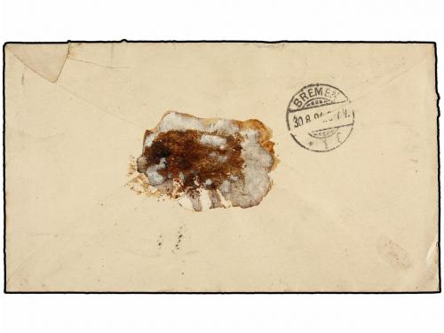 ✉ CUBA. Ed. 114 (4). 1894. HABANA a ALEMANIA. 2 1/2 cts. ver