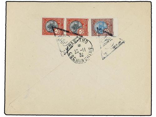 ✉ ANDORRA: ANDORRA FRANCESA. 1932. ANDORRA a COCHINCHINA. 45