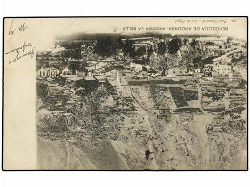 ✉ ANDORRA: ANDORRA FRANCESA. 1906. Tarjeta postal circulada 