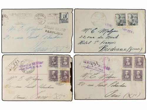 ✉ ESPAÑA GUERRA CIVIL. CAMPOS DE CONCENTRACIÓN. Corresponden