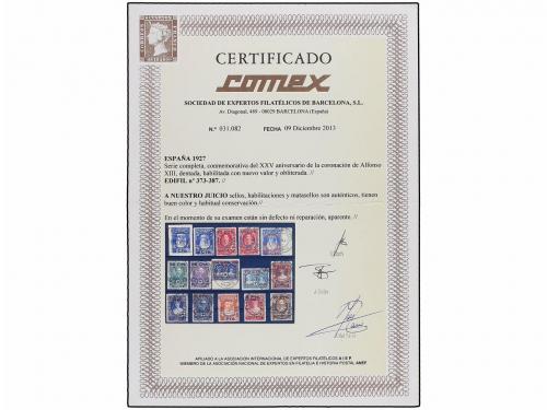 ° ESPAÑA. Ed. 373/87. SERIE COMPLETA en usado. PRECIOSA. Cer