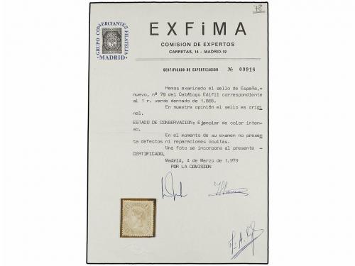 * ESPAÑA. Ed. 78. 1 real verde. Centraje aceptable para este