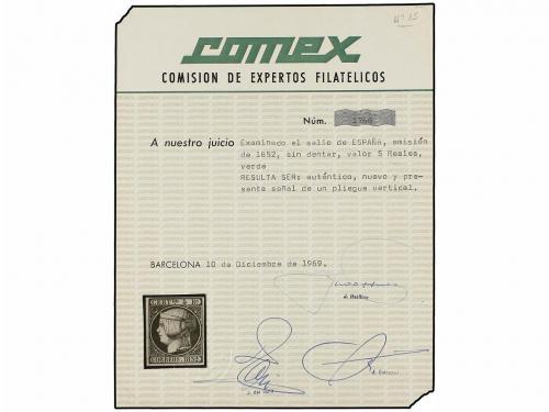 * ESPAÑA. Ed. 15. 5 reales verde. Excelente color y márgenes