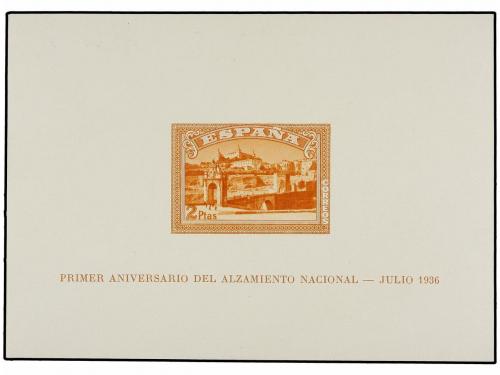 ** ESPAÑA. Ed. 838/39. HB SIN DENTAR, hojita verde, leve ade