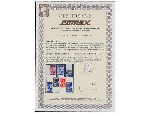 (*) ESPAÑA. Ed. NE 39/45s. NO EMITIDA. AVIONES y PAISAJES. S