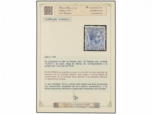 * ESPAÑA. Ed. 190/99 sin 194. SERIE COMPLETA sin el 25 cts. 