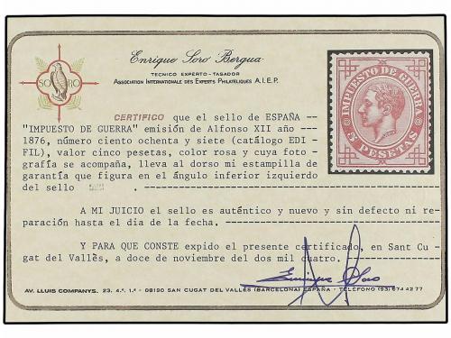 * ESPAÑA. Ed. 183/87. SERIE COMPLETA, excelente presencia, a