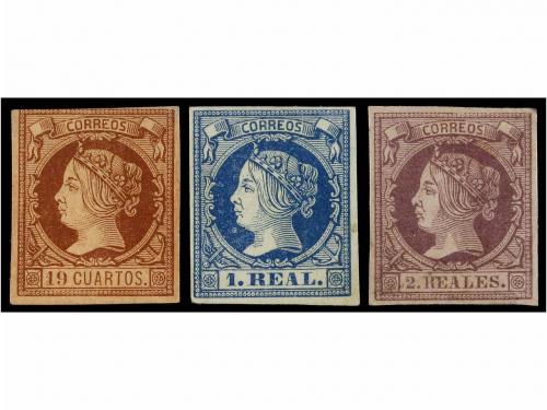 */(*) ESPAÑA. Ed. 51/56. SERIE COMPLETA, sello de 19 cuartos