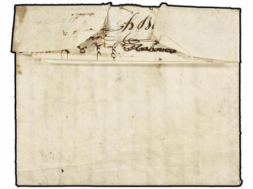 ✉ ESPAÑA: PREFILATELIA. 1757. MURCIA a TARBE (Francia). Cart