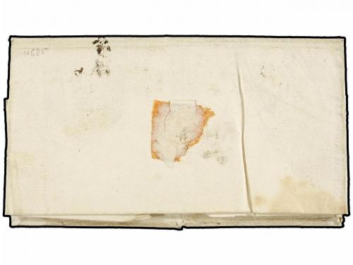 ✉ ESPAÑA: PREFILATELIA. 1699 (12 Julio). BARCELONA a BEUQUER