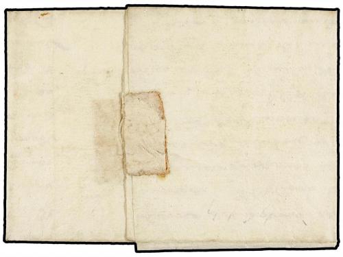 ✉ ESPAÑA: PREFILATELIA. 1668 (3 Agosto). MÁLAGA a LILLE (Fra