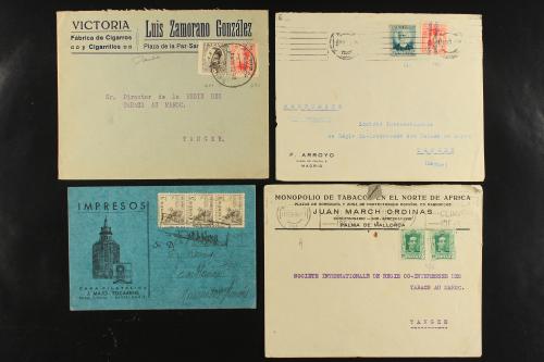LOTES y COLECCIONES. ESPAÑA y MARRUECOS. Conjunto de 44 cart