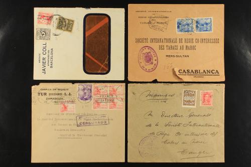 LOTES y COLECCIONES. ESPAÑA y MARRUECOS. Conjunto de 44 cart