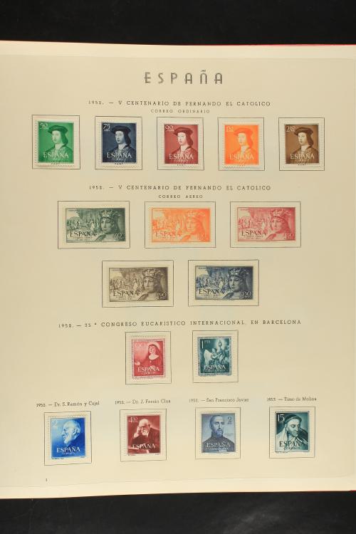 LOTES y COLECCIONES. ESPAÑA. Colección de 1950-2015 en quinc