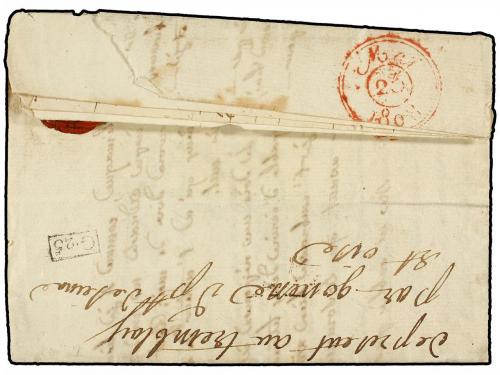 ✉ PORTUGAL. 1808 (10 Mayo). ELVAS (Portugal) a FRANCIA. Marc