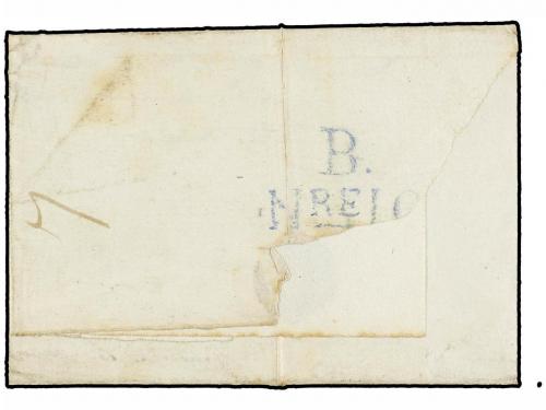 ✉ ESPAÑA: PREFILATELIA. 1841. MANRESA a BARCELONA. Marca M/F