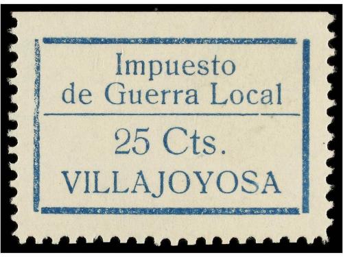 ESPAÑA GUERRA CIVIL. VILLAJOYOSA. IMPUESTO DE GUERRA LOCAL. 