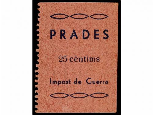 ESPAÑA GUERRA CIVIL. PRADES. IMPOST DE GUERRA. Serie complet